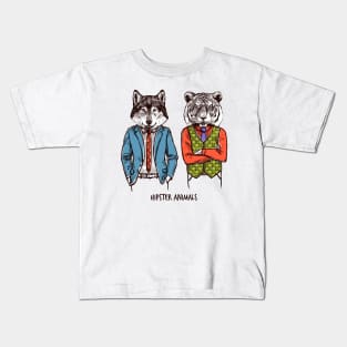 Hipster Animals Kids T-Shirt
